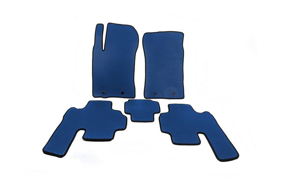SsangYong Kyron 2005-2014 EVA Floor Mats (Blue) Image