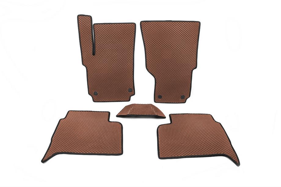 Volkswagen Amarok 2010-2022 EVA Floor Mats (Brown) Image