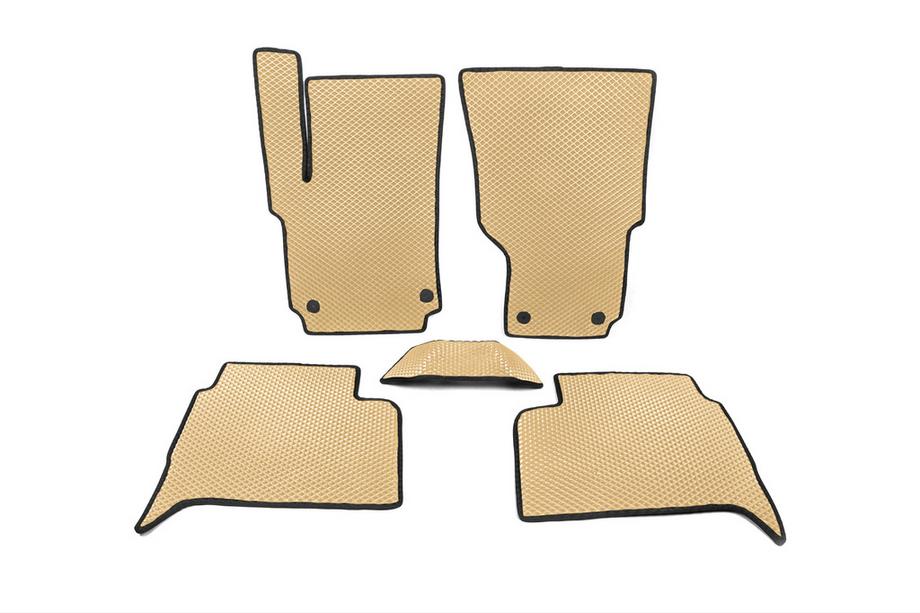 Volkswagen Amarok 2010-2022 EVA Floor Mats (Beige) Image