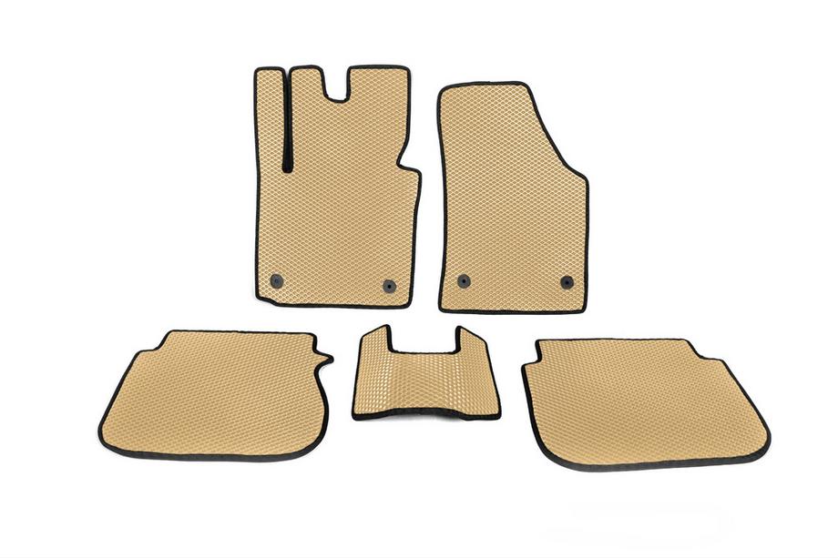 Volkswagen Caddy 2004-2010 EVA Floor Mats (Beige) Image