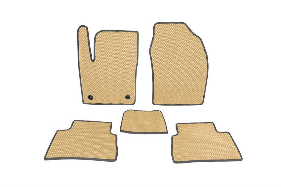 Toyota C-HR 2016-2023 EVA Floor Mats (Beige) Image