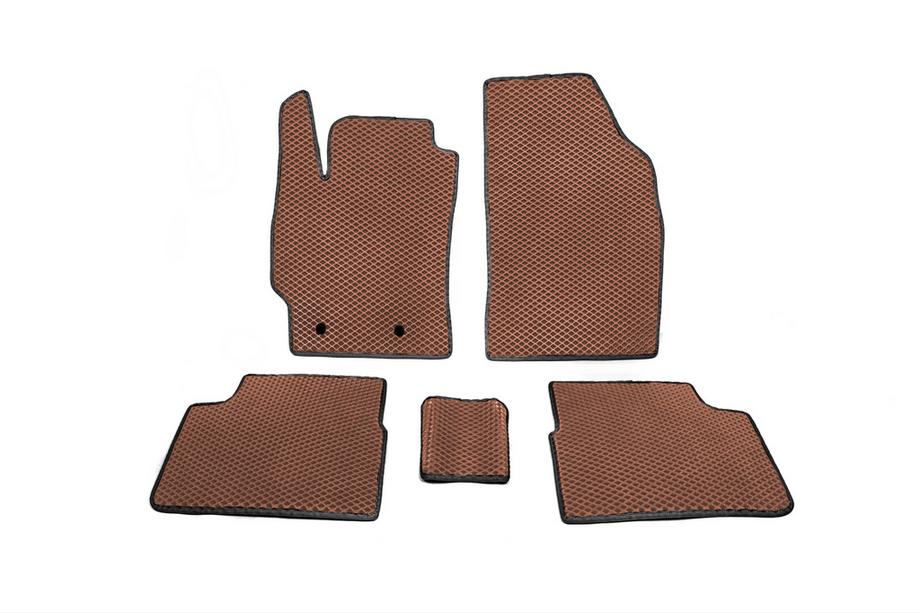 Toyota Corolla 2007-2013 EVA Floor Mats (Brown) Image