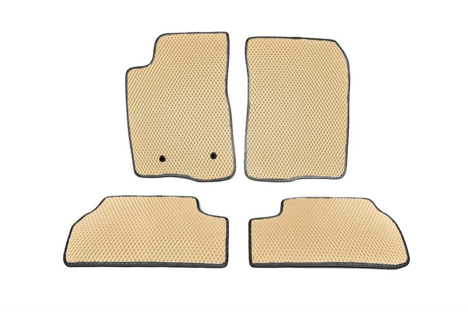Toyota Corolla Verso 2004-2009 EVA Floor Mats (Beige) Image
