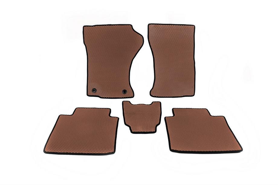 Toyota Fortuner 2015- EVA Floor Mats (Brown) Image