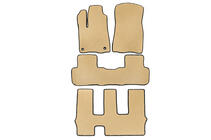 Toyota Highlander 2013-2019 EVA Floor Mats (3 Rows, Beige) photo 1