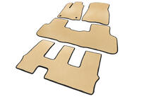 Toyota Highlander 2013-2019 EVA Floor Mats (3 Rows, Beige) photo 2