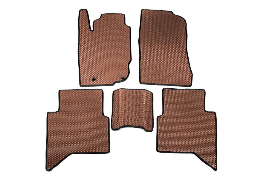 Toyota Hilux 2006-2015 EVA Floor Mats V1 (Brown) Image