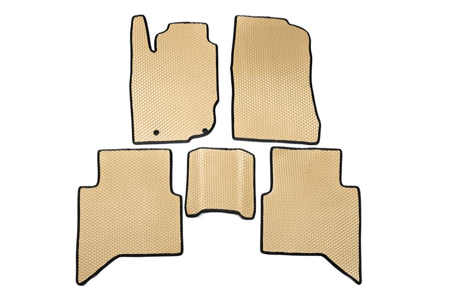 Toyota Hilux 2006-2015 EVA Floor Mats V1 (Beige) Image