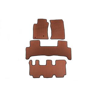 EVA Floor Mats (3 Rows, Brown) Toyota Land Cruiser Prado 120 2002-2009 photo 1