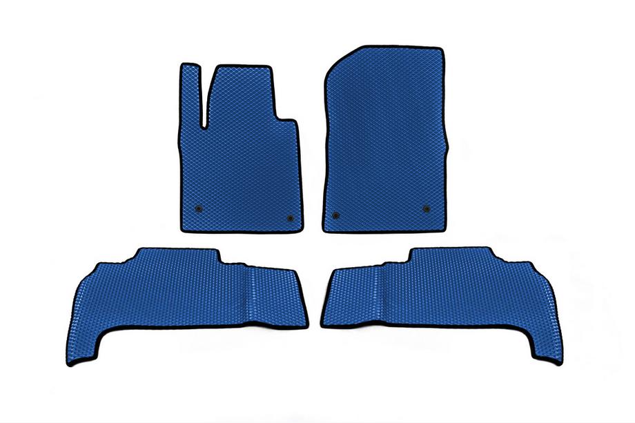 Lexus LX570/450d 2008-2022 Polyurethane EVA Floor Mats (2008-2012, Blue) Image