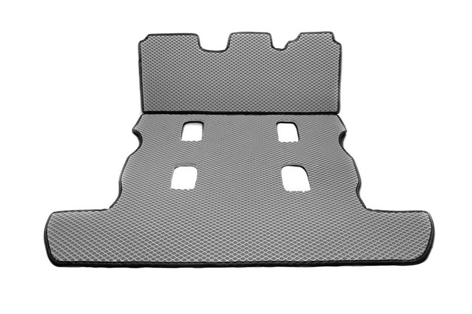 Toyota Land Cruiser 200 2007-2021 Trunk Mat 2 pcs (EVA, 7 seats, Gray) Photo 2