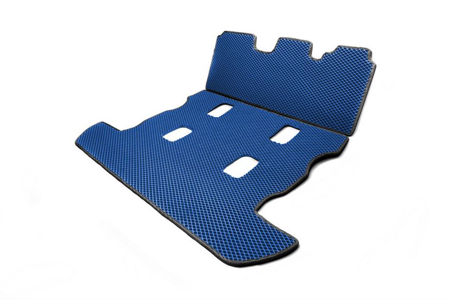 Toyota Land Cruiser 200 2007-2021 Trunk Mat 2 pcs (EVA, 7 seats, Blue) Photo 2