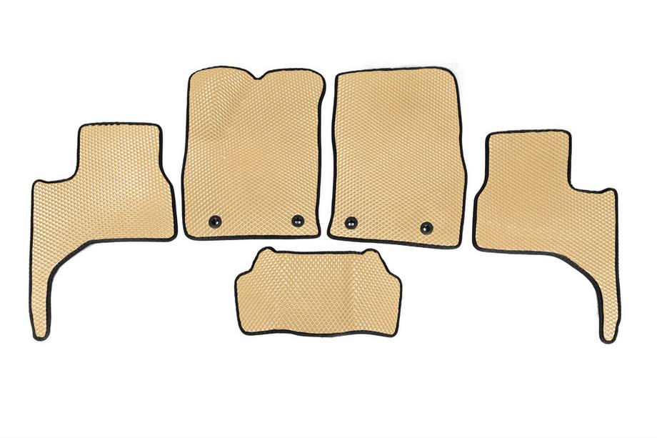 Toyota Land Cruiser 300 2021- EVA Floor Mats (Beige) Image
