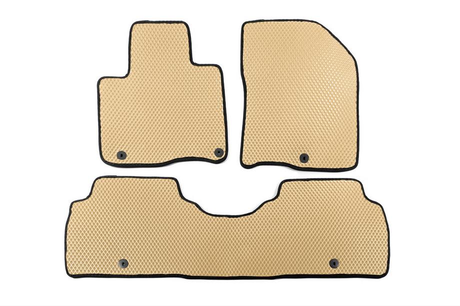 Kia Sorento IV MQ4 2020- EVA floor mats (5-seater, beige) Image
