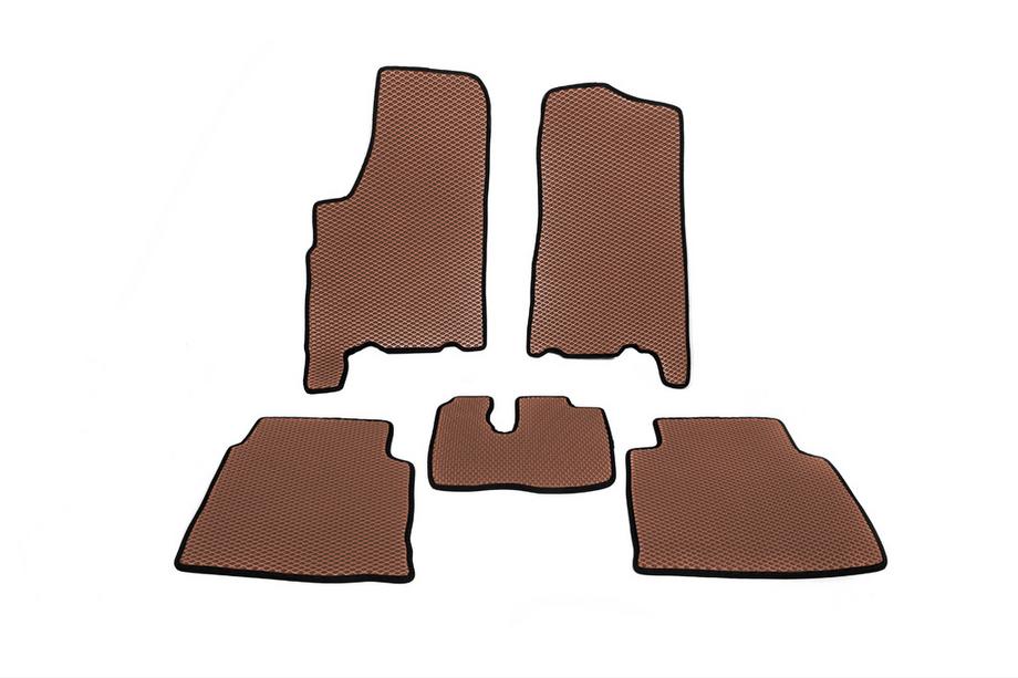VAZ 2123 Niva 1998-2002 EVA Floor Mats (Brown) Image