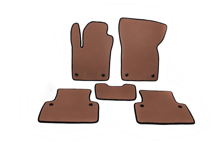 Volvo S40 2004-2012 EVA Floor Mats (Brown) Image