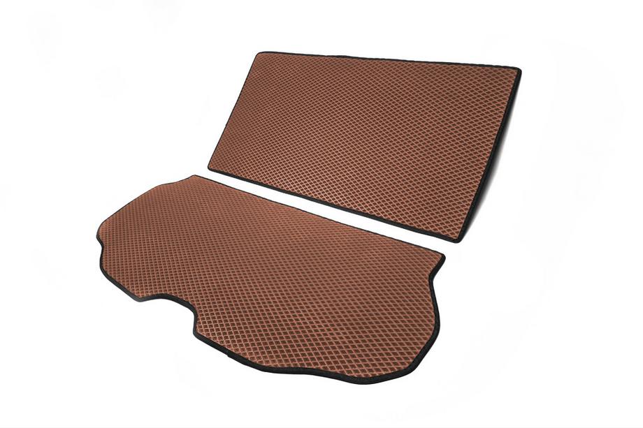 Volvo XC70 2007-2013 Trunk Mat 2-Piece (EVA, Brown) Photo 2
