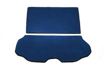 Volvo XC70 2007-2013 Trunk Mat 2-Piece (EVA, Blue) photo 1