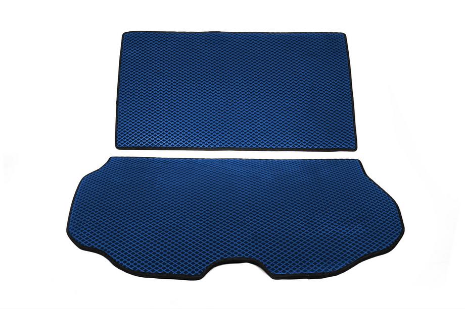 Volvo XC70 2007-2013 Trunk Mat 2-Piece (EVA, Blue) Image