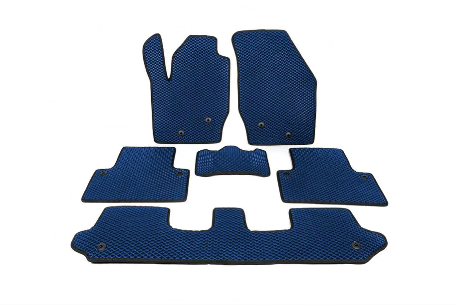 Volvo XC90 2002-2014 EVA Floor Mats (Blue) Image