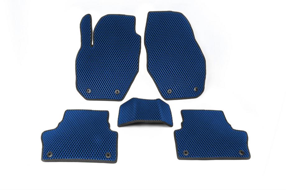 Volvo XC60 2009-2017 EVA Floor Mats (Blue) Image