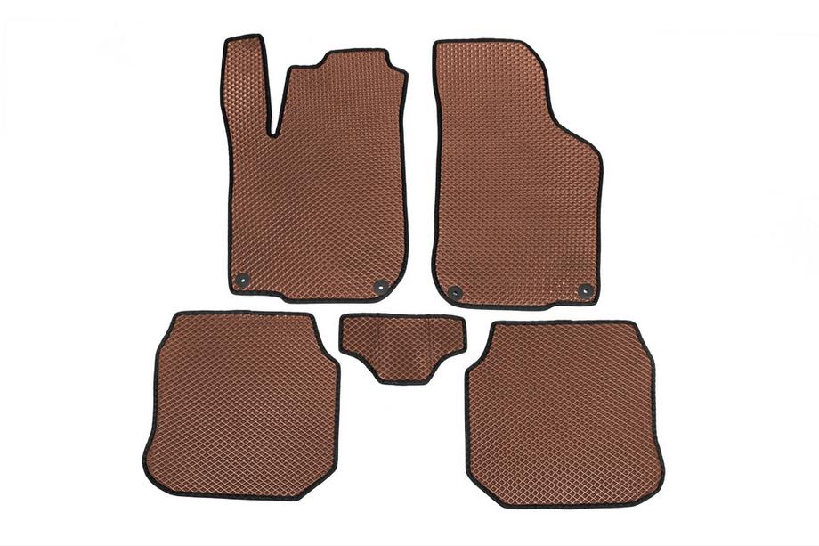 Volkswagen Golf 4 1997-2006 EVA Floor Mats (Brown) Image