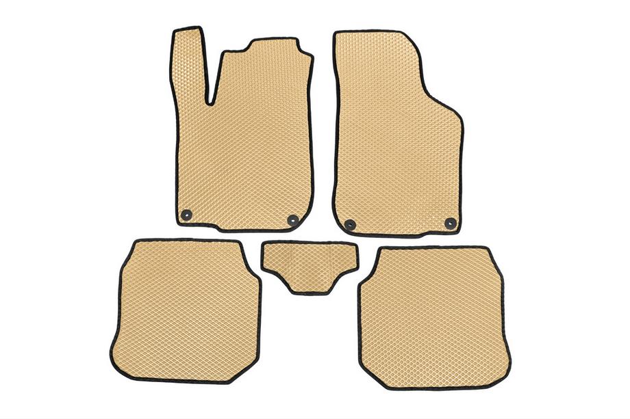 Volkswagen Bora 1998-2004 EVA Floor Mats (Beige) Image