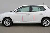 Skoda Fabia 2014-2021 Stainless Steel Door Moldings (4 pcs) photo 1