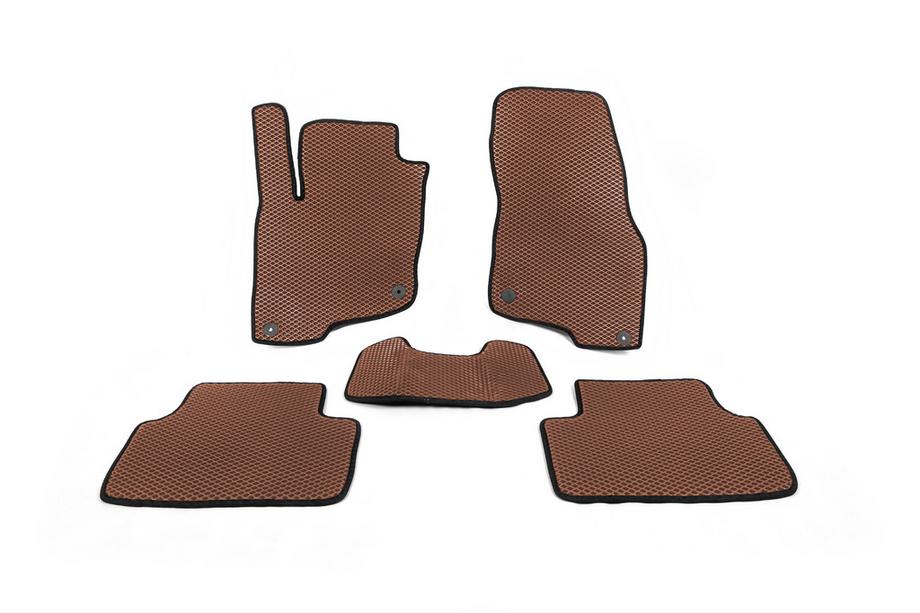 Volkswagen E-Tharu 2020- EVA Floor Mats (Brown) Image