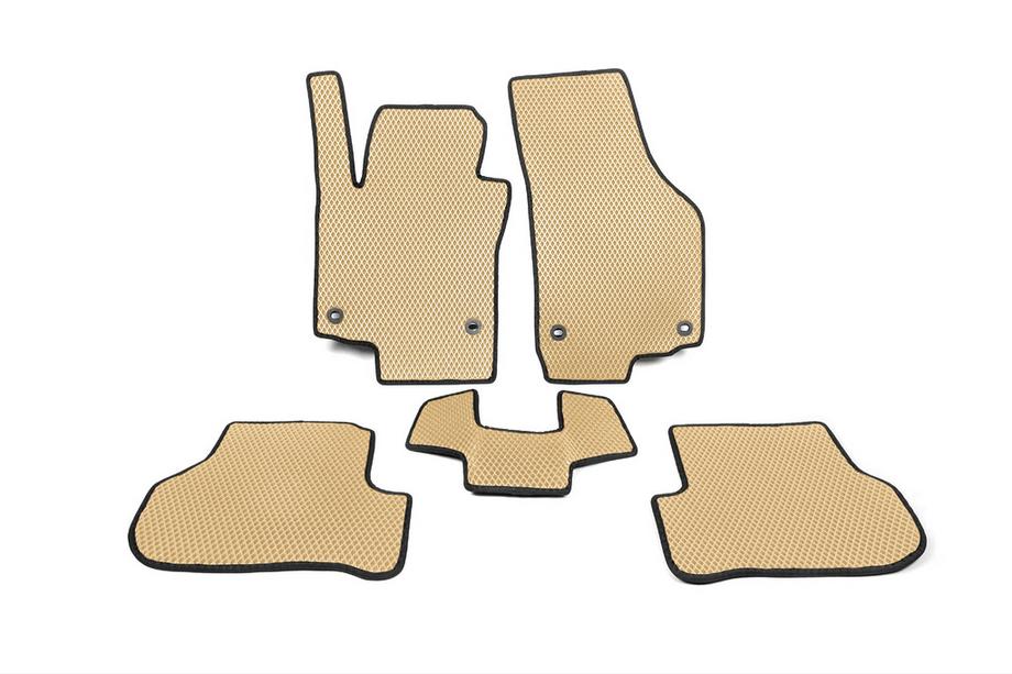 Volkswagen Jetta 2006-2011 EVA Floor Mats (Beige) Image