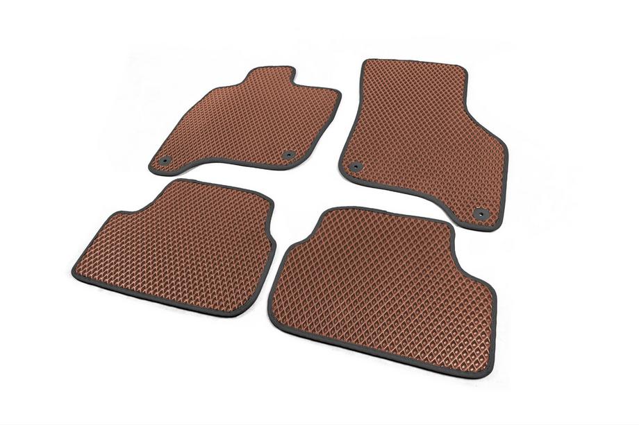 Volkswagen Golf 7/E-Golf 2012-2020 EVA Floor Mats for E-Golf (Brown) Photo 2