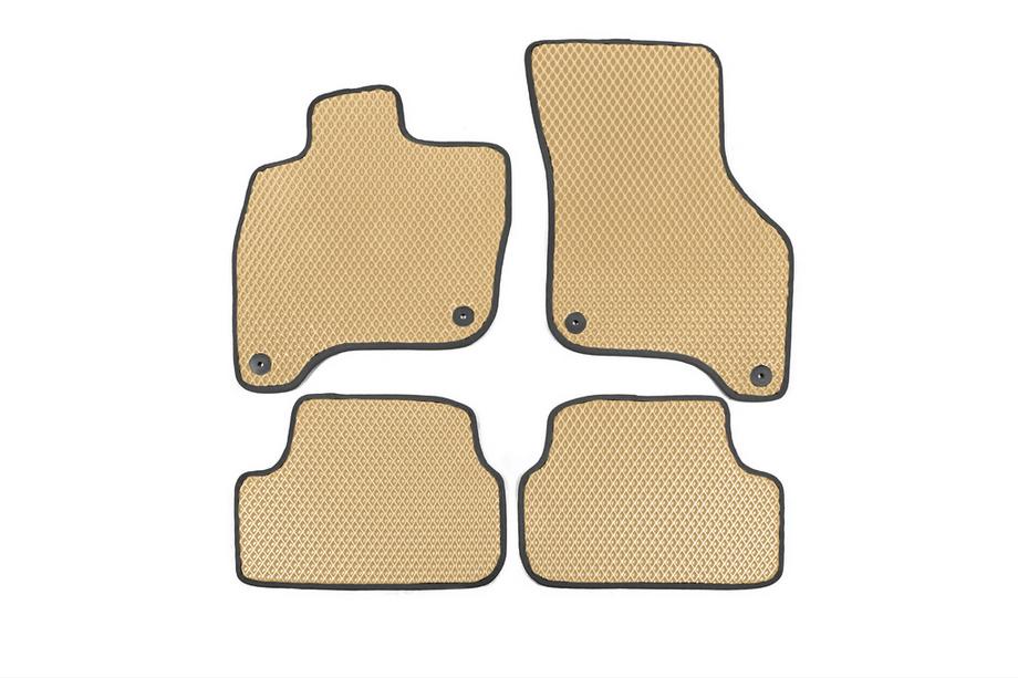 Volkswagen Golf 7/E-Golf 2012-2020 EVA Floor Mats for E-Golf (Beige) Image