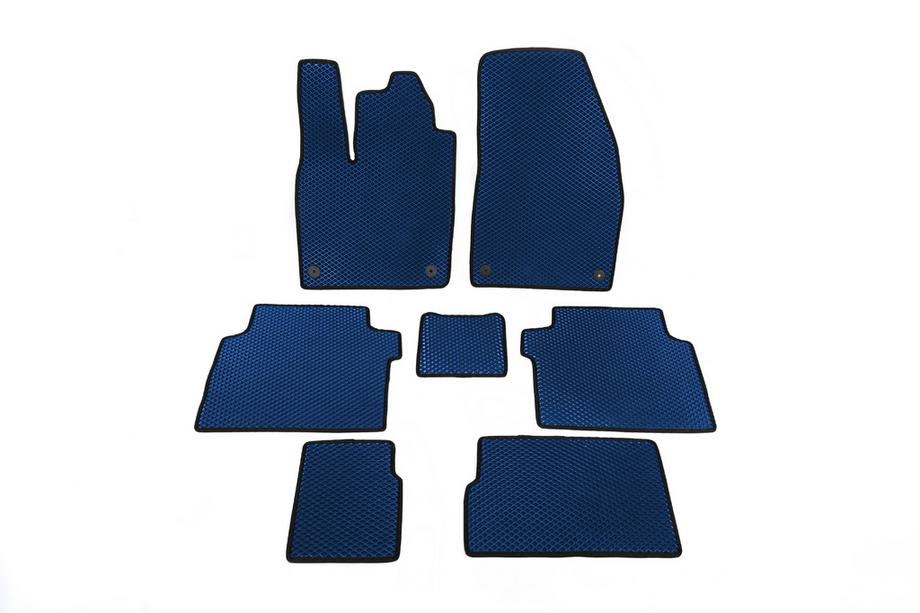 Volkswagen ID.6 2021- EVA Floor Mats (Blue) 2 Rows Image