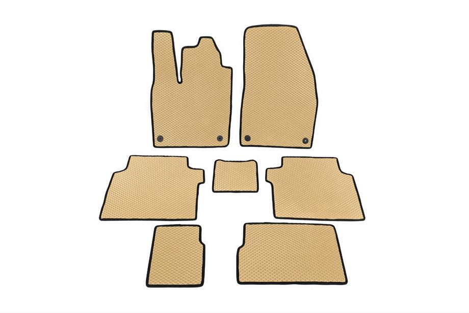 Volkswagen ID.6 2021- EVA Floor Mats (Beige) 2 Rows Image