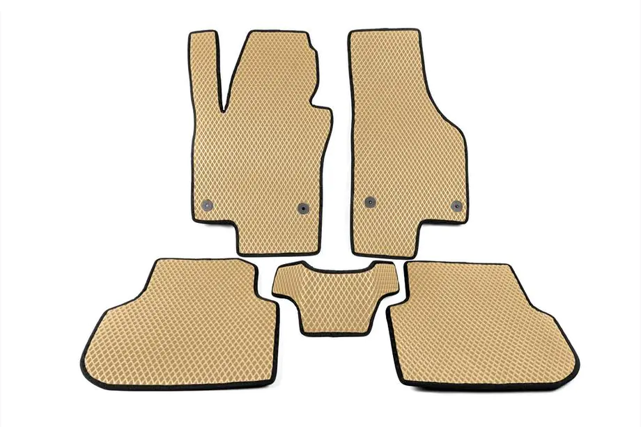 Volkswagen Jetta 2011-2018 EVA Floor Mats (Beige) Image
