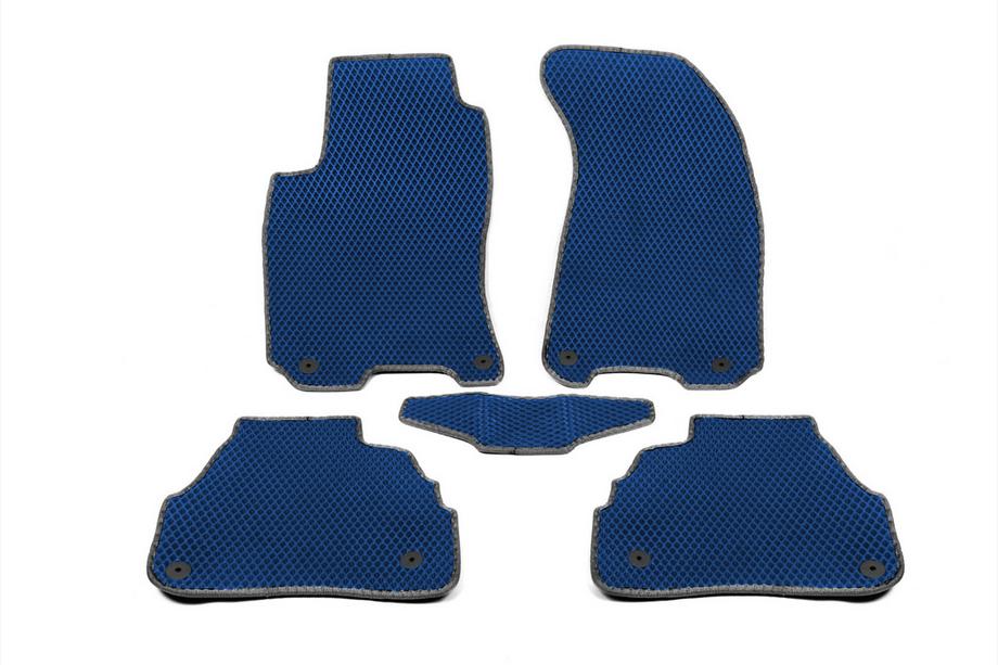 Volkswagen Passat B5 1997-2005 EVA Floor Mats (Blue) Image