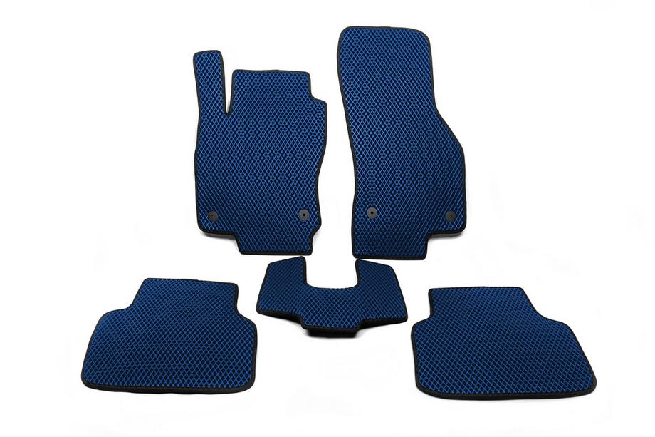 Volkswagen Passat B8 2015-2023 EVA Floor Mats (EU, Blue) Image