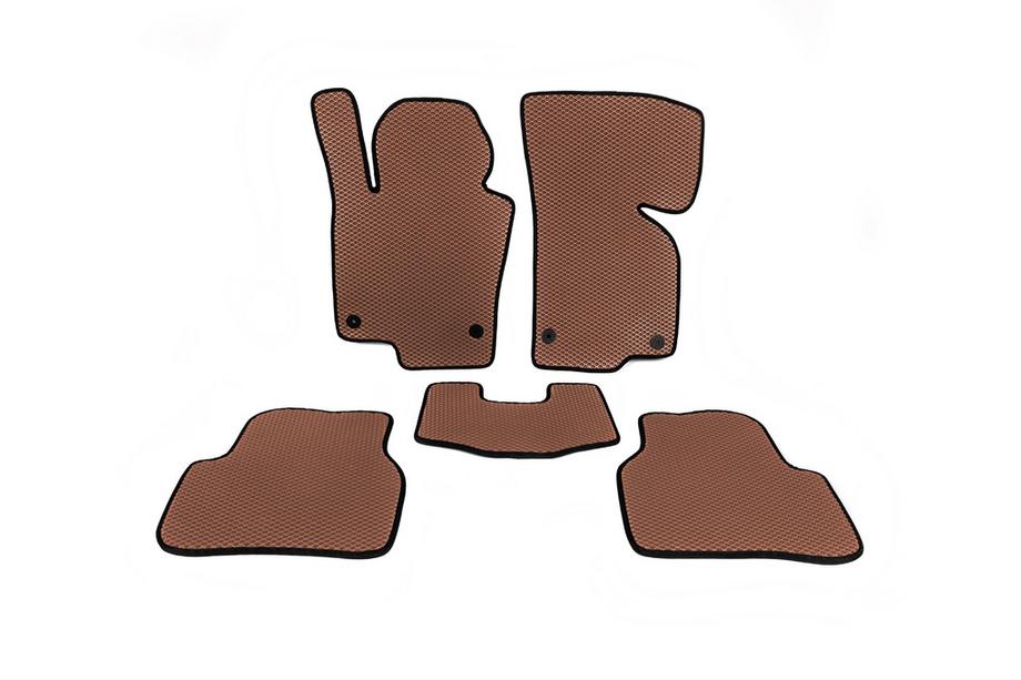 Volkswagen Passat CC 2008-2017 EVA Floor Mats (Brown) Image