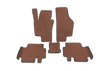 Volkswagen Sharan 2010-2023 Polyurethane Floor Mats (2 Rows, EVA, Brown) photo 1