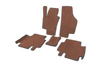 Volkswagen Sharan 2010-2023 Polyurethane Floor Mats (2 Rows, EVA, Brown) photo 2