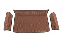 Volkswagen Sharan 2010-2023 Trunk mat lower (EVA, Brown) photo 1