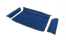 Volkswagen Sharan 2010-2023 Trunk mat lower (EVA, Blue) photo 2