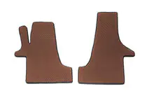 Volkswagen T5 Caravelle 2004-2010 EVA Floor Mats (Brown, Front, for 2+1) photo 1