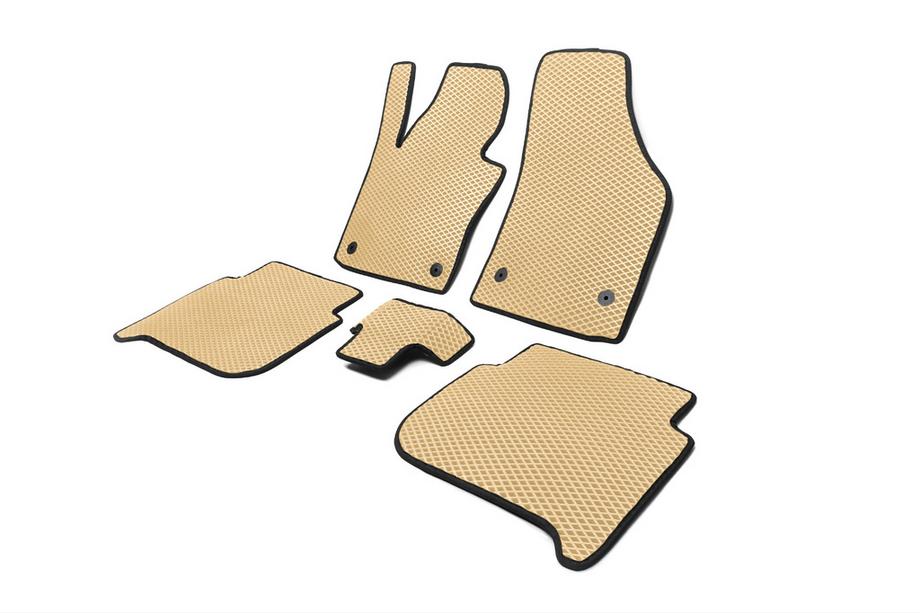 Volkswagen Touran 2003-2010 EVA Floor Mats (Beige) Photo 2