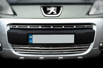 Peugeot Partner Tepee 2008-2018 Grille Covers (2 pcs, Stainless Steel) Carmos - Turkish Stainless Steel photo 3