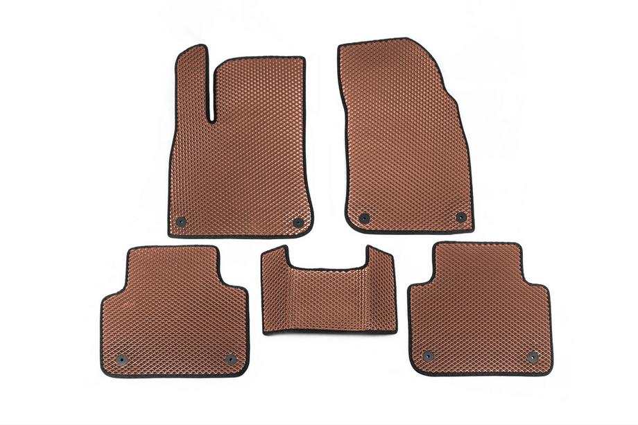 Volkswagen Touareg 2018- EVA Floor Mats (Brown) Image