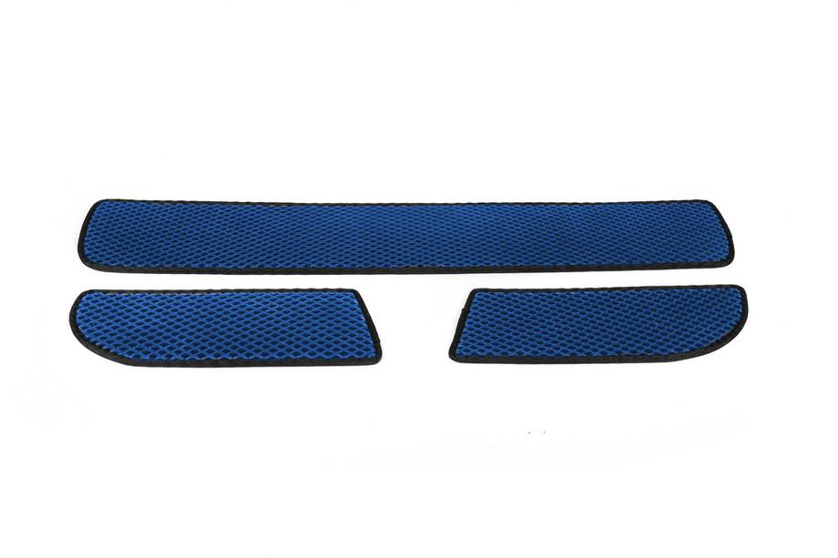 Mercedes Sprinter W907/W910 2018- Polyurethane Door Sill Mats (3 pcs, EVA, Blue) Image