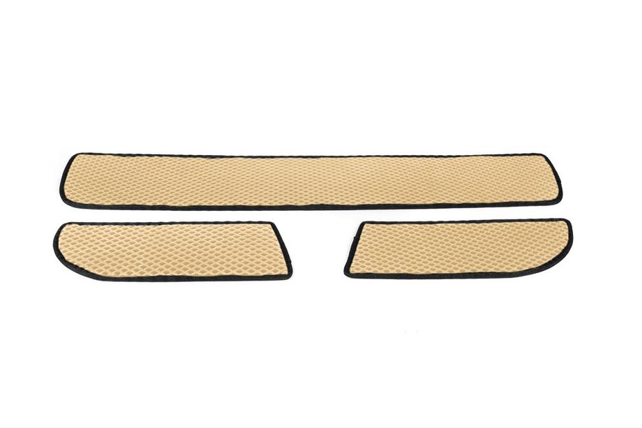 Mercedes Sprinter W907/W910 2018- Polyurethane Door Sill Mats (3 pcs, EVA, Beige) Image