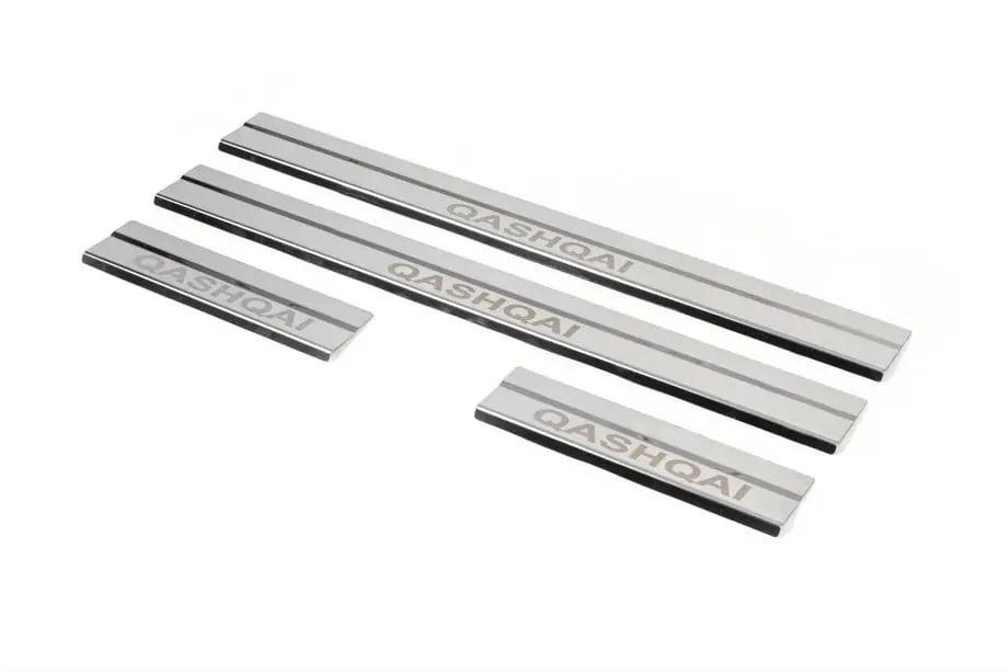 Nissan Qashqai 2014-2021 Door Sill Covers (Carmos V1, 4 pcs, Stainless Steel) Clearance Image