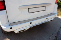 Peugeot Partner Tepee 2008-2018 Rear Bumper Protector OmsaLine Stainless Steel photo 5